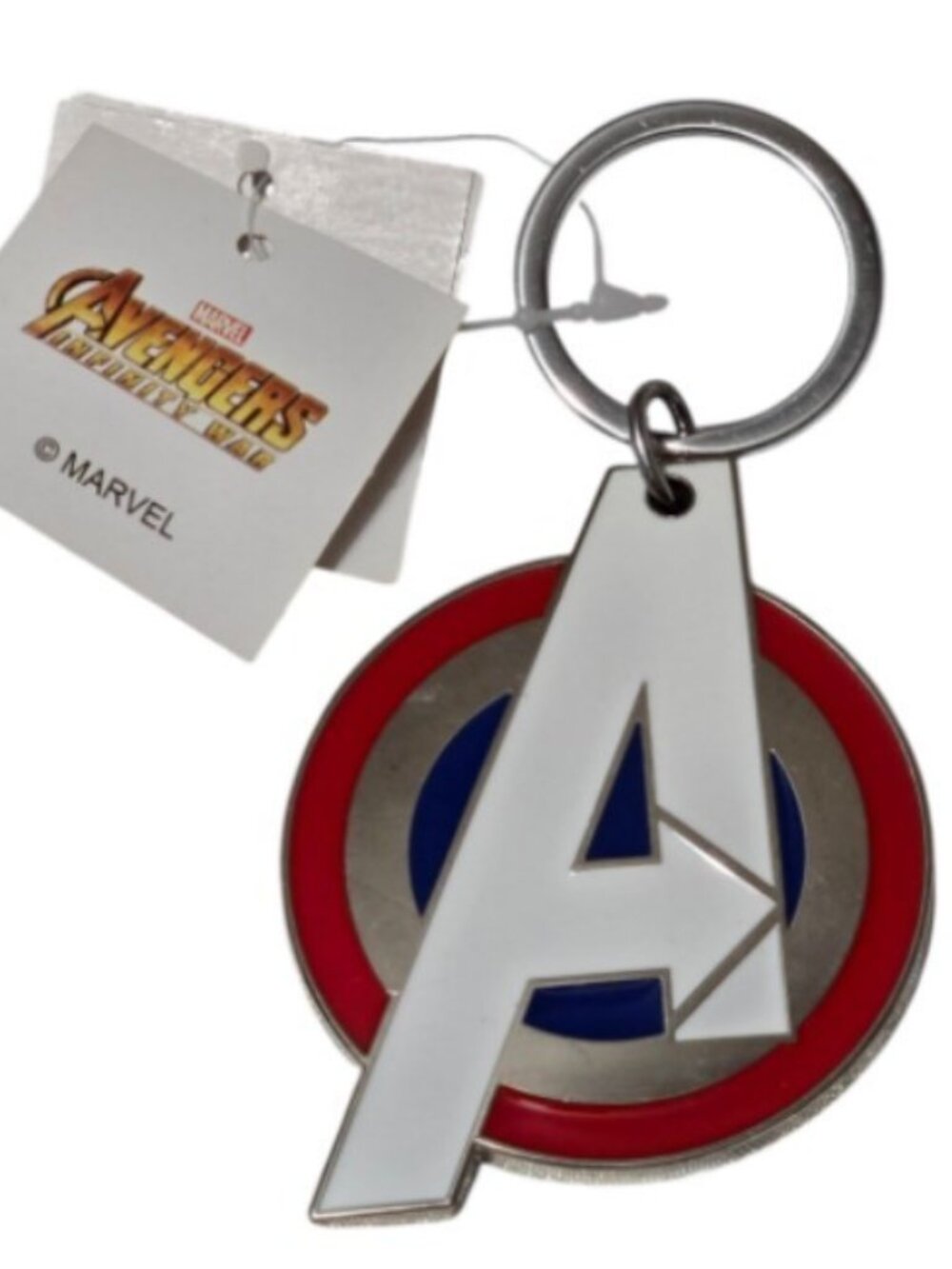 Open Road Marvel Avengers Infinity War Captain America Shield Logo Keychain  NWT